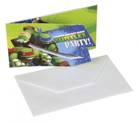Teenage Mutant Ninja Turtles Inbjudningskort