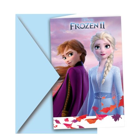 Inbjudningskort Anna & Elsa Frost 2 - 6-pack